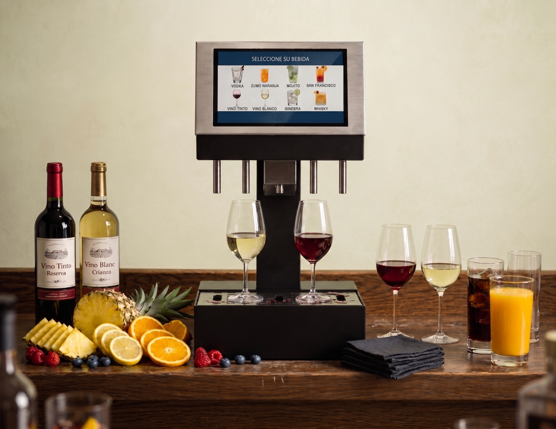 Servicio premium de vinos